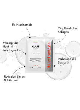 KLAPP Niacinamide Triple Action Refine Sheet Mask