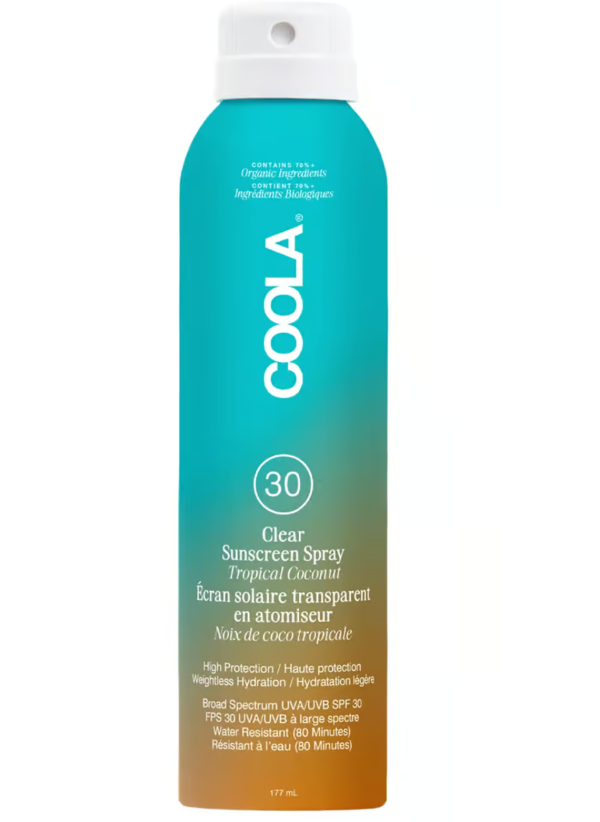 COOLA Body Sunscreen Organic Sunscreen Spray SPF 30 - TROPICAL COCONUT