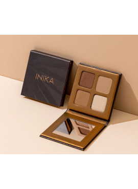 Inika Organic Quad Eyeshadow Palette, wind