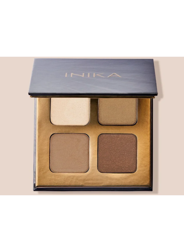 Inika Organic Quad Eyeshadow Palette, wind